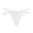 thumbnail image 1 of pxiakgy sous-Vêtements pour Femmes Mode String en Maille Transparente Ruban Blanc + m, 1 of 3