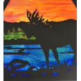 thumbnail image 6 of Meyda Tiffany 118884 24" Square Moose At Lake Pendant - Bronze, 6 of 6