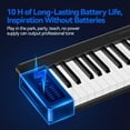 thumbnail image 2 of Piano teclado plegable Rhymo de 61 teclas con Bluetooth MIDI, 2 of 7