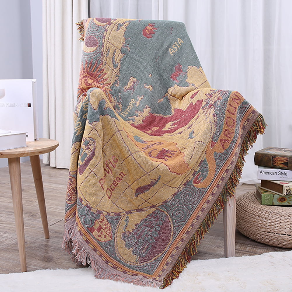 Jacquard Cover Soft Blanket Throw for Bed Chair or Sofa 8 Styles 130x180cm 