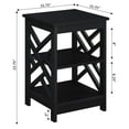 thumbnail image 5 of Convenience Concepts Titan End Table with Shelves, Multiple Finishes, 5 of 6
