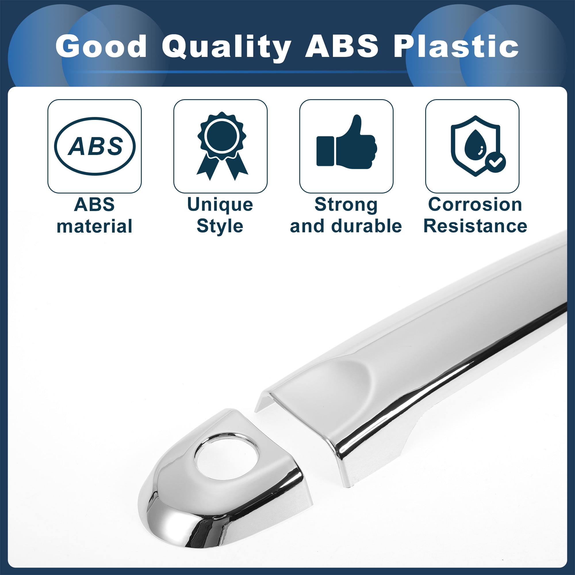 Unique Bargains Car Door Handle Cover Trim for Nissan March Micra K13 2012-2017
