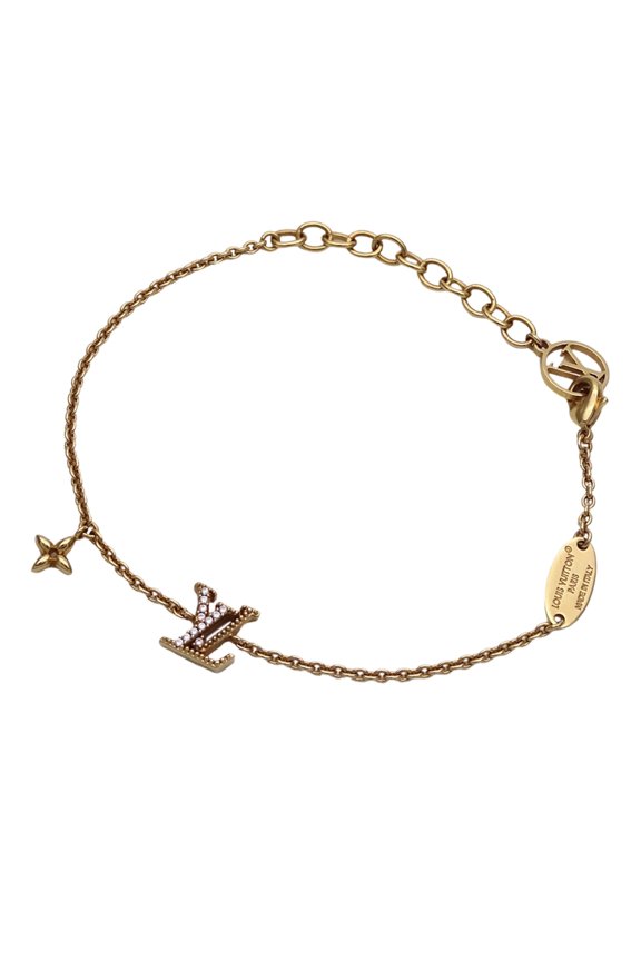 Pre-Owned Louis Vuitton LOUIS VUITTON Bracelet for Women, Brand Bracelet, LV Iconic Gold Pink...