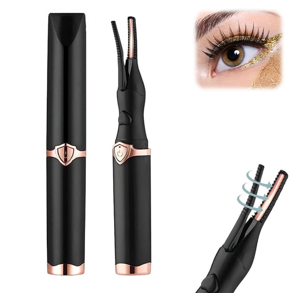 Heated Eyelash Curler for Women with 3 Heat Modes, Rechargeable Lash Tool, Mini