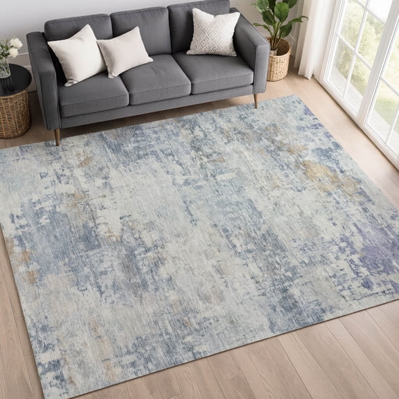 Addison Rugs Mayfield Premium Machine Washable Traditional Global Sky Rectangle Rug, 10' x 14'