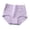 Purple, variant on Alkepwun Women's Underwear Plus Size Solid Color High Waisted Tummy Control Briefs Moisture-Wicking Soft Breathable Full Coverage Stretch Seamless Panties