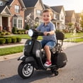 thumbnail image 4 of LAZY BUDDY Licensed Vespa Kids Electric Scooter, 6V Toddler Ride on Motorcycle, Battery Powered Ride-ons for Little Boys Girls, 4 of 10