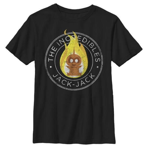 Boy's The Incredibles 2 Vintage Jack-Jack Emblem  T-Shirt - Black - Small
