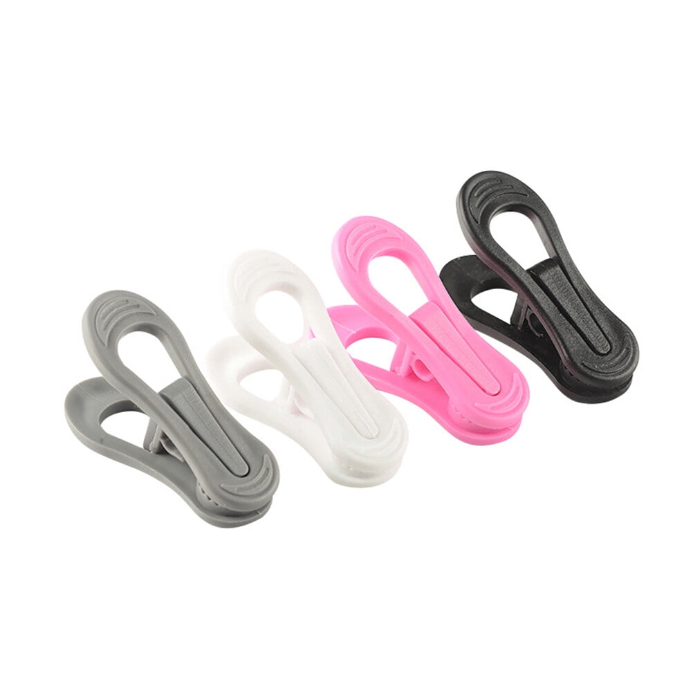 Set of 2 Clothing Small Drying White Hangers Windproof Clothespin Baby