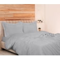 thumbnail image 6 of ROYALE Silver Duvet Cover Full Size - 3 Piece Bedding Comforter Covers - Button Closure - 1 Full Duvet Covers 80x90 inches and 2 Pillow Shams - No Comforter Included, 6 of 8