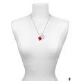 thumbnail image 2 of Delight Jewelry Resin Red Puffy Heart She is Clothed in Stength and Dignity Charm Necklace, 20"+3", 2 of 4