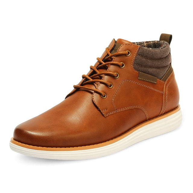Botas Chukka de Media Caña para Hombre Bruno Marc en Color Tan con Cordones Talla 9
