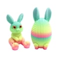 thumbnail image 1 of Decoration 3D Printing Easter Sitting Rabbit Egg Festive Atmosphere Decorative Exquisite ., 1 of 8