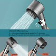 ENIYUU 3Mode HighPressure Shower Head with Handheld Polished
