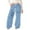 01-Light Blue, variant on YAYUBA Girls Wide Straight Leg Loose Sweatpants Elastic Waist Drawstring Jogger Pants, Pink, 11-12 Years