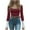 Wine, variant on Hvyesh Women Bell Long Sleeve Top Dressy Lace Patchwork Scoop Neck Shirt Slim Fit Crop Blouse Y2k Solid Tunic Tee Shirt