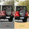 thumbnail image 6 of Spare Tire Cover for RV Trailer, Jeep Wheel Cover for Spare Tire, Leather Trailer Tire Covers with American USA Flag for Camper, RV Trailer, Jeep, Truck, SUV, 6 of 10