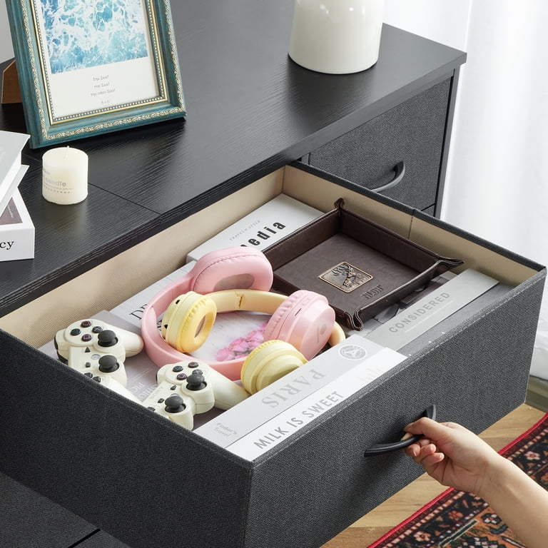 EnHomee 9-Drawer Grey Dresser & TV Stand, Large Storage Unit for  Bedroom/Living Room - Walmart.com