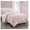 Pink, Rose, variant on WPM 3 Piece Microfiber Comforter Set Pinch Pleat Pintuck Down Bedding - All Season Rose Pink Bedroom Decor- JN1 (King 3 Piece Set)