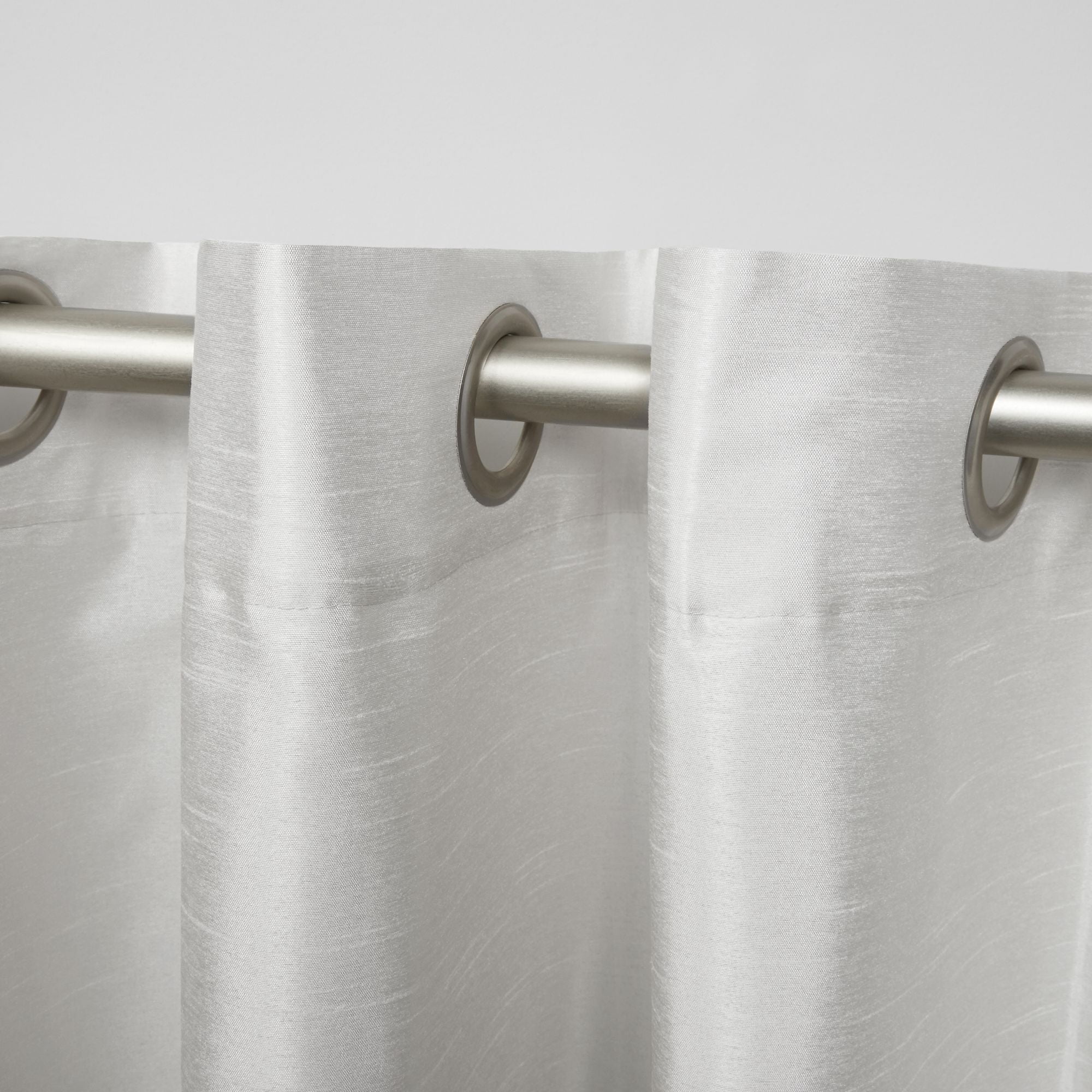 Exclusive Home Curtains Chateau Striped Faux Silk Grommet Top Curtain Panel Pair, 54x63, Indigo