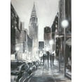 thumbnail image 2 of Harper, Ethan 12x14 Black Ornate Wood Framed with Double Matting Museum Art Print Titled - Illuminated Streets II, 2 of 4