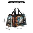 thumbnail image 3 of Easygdp Colorful Koi Fish Art Bolsa de Gimnasio, Bolsa de Viaje Duffel, Bolsa de Fin de Semana con Compartimentos, Bolsa de Mano para Noche, 3 of 7