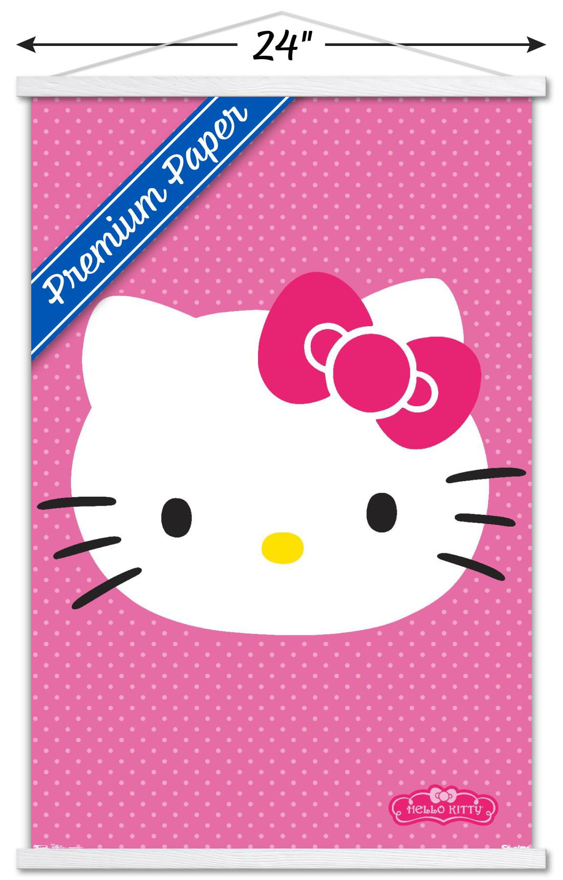 Hello Kitty - Kitty White Feature Series Wall Poster with Magnetic Frame,  22.375 x 34 