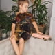 thumbnail image 4 of Balery Colorful Bull Western Man Conjunto de Pijama Infantil de Manga Corta con Estampado – Ropa de Dormir de Algodón Suave-3X-Large, 4 of 6