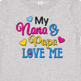 thumbnail image 4 of Inktastic My Nana and Papa Love Me with Hearts Boys or Girls Baby T-Shirt, 4 of 5