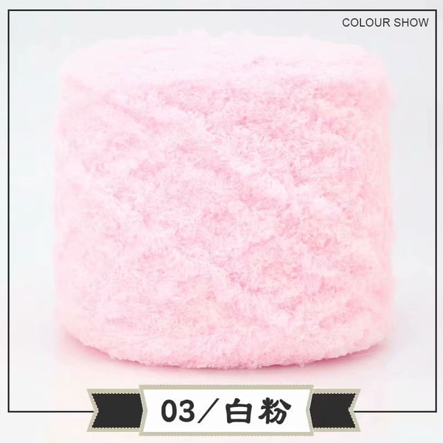 Nvzi Hilo suave para ganchillo, hilo mezclado, textura ultrasuave, ideal para artículos de bebé, bufandas, manualidades, perfecto para entusiastas del ganchillo y proyectos de bricolaje, rosa claro