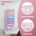 thumbnail image 2 of Archivador de pared Marbrasse de 11 niveles para colgar en metal rosa, 2 of 7