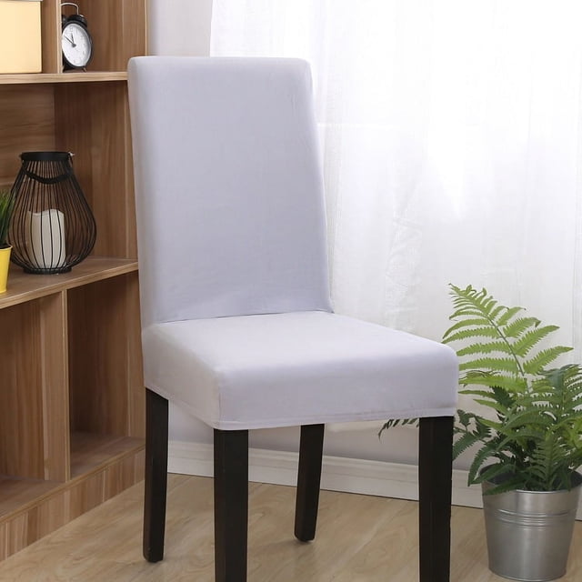Funda para silla de comedor elástica de alta densidad de color sólido Funda para silla de una pieza Funda para taburete de hogar moderna y sencilla de color sólido Funda para silla a prueba de polvo