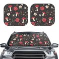 thumbnail image 2 of Vsdgher Fly Agaric and Flowers Print Car Windshield Sun Shade, Reflective Sunshade Window Sunshade Sun Visor Protector Fit for Cars,Trucks,SUVs-Medium, 2 of 6