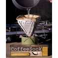 thumbnail image 6 of BruTrek Collapsible Pour Over Camping Coffee Maker - Stainless Steel Frame with Reusable Cotton Filters, 6 of 6