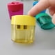 thumbnail image 3 of Methold Sacapuntas compacto doble para niños, sacapuntas de mano con sacapuntas de colores, esencial para la escuela. Suministros de escritura y corrección Juego de 8 piezas, 3 of 6