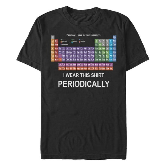 Men's Lost Gods I Wear This Shirt Periodically Table  Graphic T-Shirt
