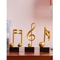 thumbnail image 3 of Amoy-Art 3pcs Music Note Decoration Musical Statue Sculpture Decor Piano Modern, 3 of 5