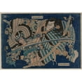 thumbnail image 3 of Katsushika Hokusai 18x14 Black Modern Framed Museum Art Print Titled - Kamakura No Gengoro Seizing Torinoumi Tasaburo (Early 1830s), 3 of 5