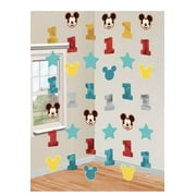 1st Birthday Mickey Mouse String Decorations 6 count Party Supplies Mickey Fun to be One