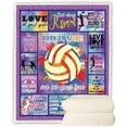 thumbnail image 4 of Volleyball Blanket,Volleyball Gifts for Teen Girls Throw Blanket,Volleyball Gifts for Team Blanket Lightweight Soft Warm Cozy Fuzzy Throws Blankets for Office Home Bedroom Sofa 50"x 60", 4 of 6
