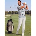 thumbnail image 6 of GENTS BLISS Golf Men Shirts Short Sleeve Shirts for Men Floral Print Men Polo Shirts, 6 of 12