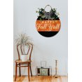 thumbnail image 5 of Happy Fall Y'all Front Door Sign Funny Wreaths Hanging Wooden Plaque Decoration Round Rustic Wood Farmhouse Porch Decor for Home Front Door Decor, 12 x 12 Inch, 5 of 5