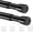Black, variant on 1 Pack Spring Tension Curtain Rod 17-41 Inch White Tension Rod Extendable Curtain Rod No Drilling Adjustable Spring Loaded Curtain Rods Tension Rods For Windows,Closet,Doorway,Kitchen,Bookshelf
