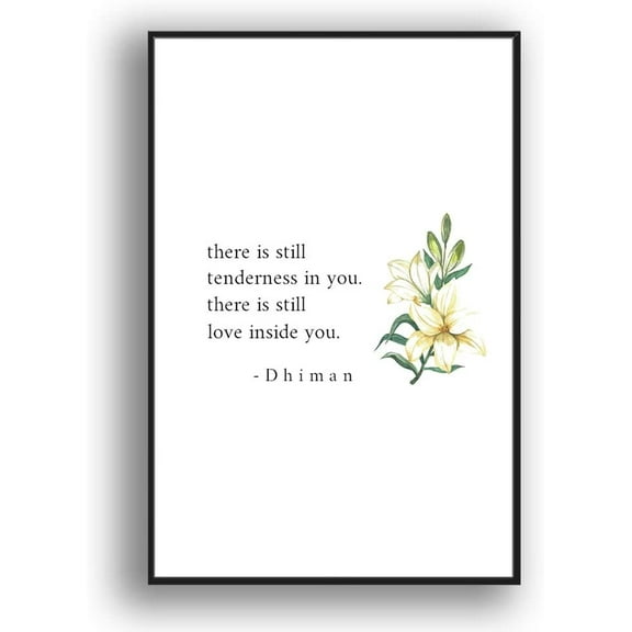 IDEA4WALL Framed Canvas Wall Art for Living Room, Bedroom Simple Words Canvas Prints for Modern Home Decoration Ready to Hang