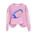thumbnail image 4 of Craaazy Long Sleeve Shirts For Women Casual Solid Color Crewneck Sweatshirts Rugby Printed Shirt Pullover Sweatshirts Gifts For Women, 4 of 4