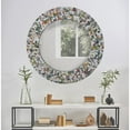 thumbnail image 5 of AFD quilled Large Pyramid Art Mirror 47" Round, 5 of 5