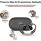 thumbnail image 3 of Auriculares con traducción por IA. 150 idiomas. Traductor bidireccional en tiempo real. 3 en 1. Inalámbricos. Compatibles con iOS y Android. Para viajes de negocios, reuniones y aprendizaje, 3 of 8