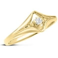 thumbnail image 2 of SuperJeweler Diamond Solitaire Promise Ring In Yellow Gold For Women, 2 of 6