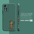 thumbnail image 3 of Case For Redmi Note 12 11 11T 11R 11E 9 9S 8 7 7S PRO PLUS 4G 5G Colour Simple Liquid silicone Case Cartoon Marvel Baby Groot, 3 of 5