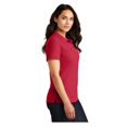 thumbnail image 3 of Port Authority Women's Core Classic Pique Polo Shirt Rich Red X-Large, 3 of 3